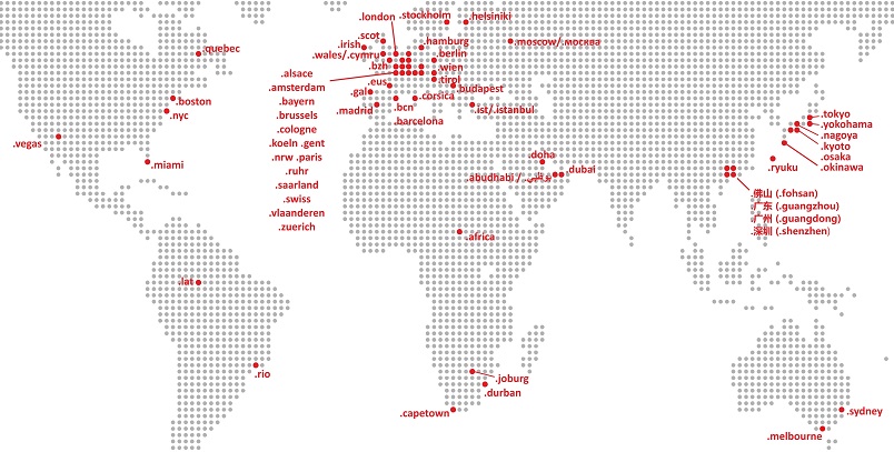 Mapping Virtual Space to the Geographical Environment