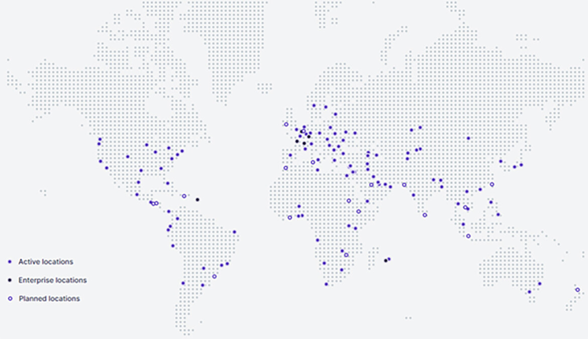 Alt Text = Gcore’s edge network across the globe