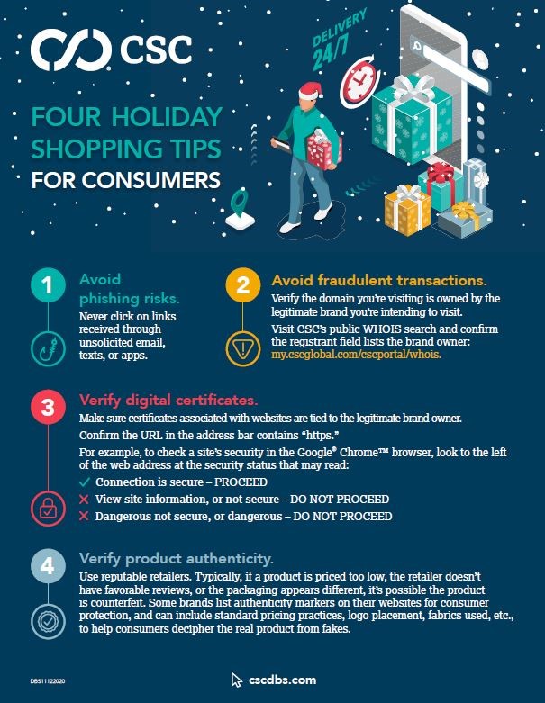 ©2020 Corporation Service Company Four holiday shopping tips for consumers