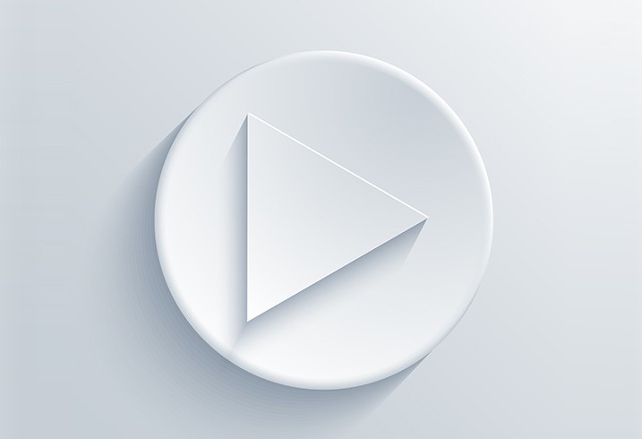 White Play Button